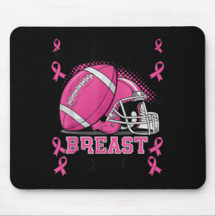 Tackle Breast Cancer Awareness Nk Ribbon Football  Mouse Mat