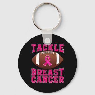 Tackle Breast Cancer Awareness Pink Ribbon Awarene Key Ring