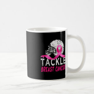 Tackle Breast Cancer Awareness Survivor Football O Coffee Mug