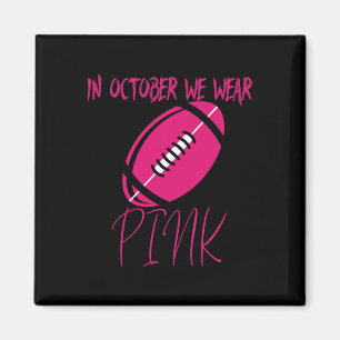Tackle Breast Cancer Awareness Survivor Football O Magnet