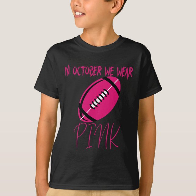 Tackle Breast Cancer Awareness Survivor Football O T-Shirt (Front)