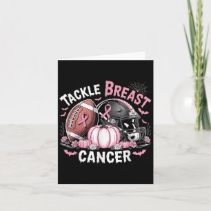 Tackle Breast Cancer Football Breast Cancer Awaren Card