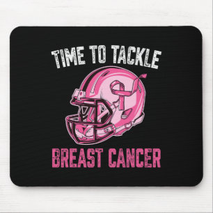 Tackle Breast Cancer Football Helmet Pink Ribbon A Mouse Mat