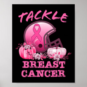 Tackle Breast Cancer Footbyll Breast Cancer Awaren Poster