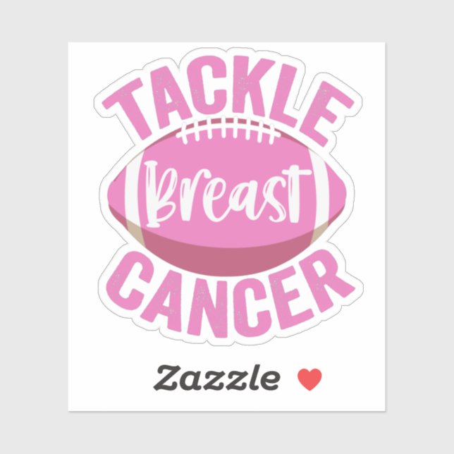 Tackle Breast Cancer Funny Football Awareness Gift (Sheet)