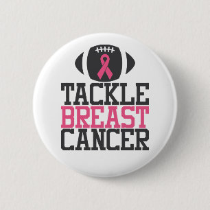 Tackle Breast Cancer Pink Ribbon Awareness 6 Cm Round Badge