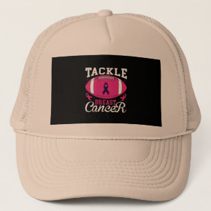 tackle breast cancer trucker hat