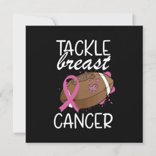 Tackle Cancer Breast Cancer Awareness Ribbon  Invitation