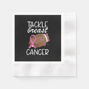 Tackle Cancer Breast Cancer Awareness Ribbon  Napkin