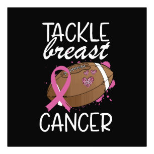 Tackle Cancer Breast Cancer Awareness Ribbon  Photo Print