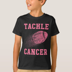 Tackle Cancer Football - Breast Cancer Awareness  T-Shirt