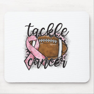 Tackle Cancer Footbyll Pink Ribbon Breast Cancer A Mouse Mat