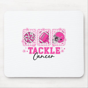 Tackle Cancer Pink Ribbon Footbyll Breast Cancer A Mouse Mat