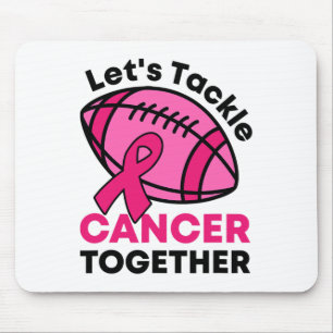 Tackle Cancer Together Football Breast Cancer Ribb Mouse Mat