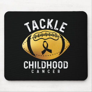Tackle Childhood Cancer Baseball Ribbon Childhood Mouse Mat