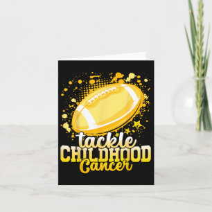 Tackle Childhood Cancer Football Childhood Cancer  Card