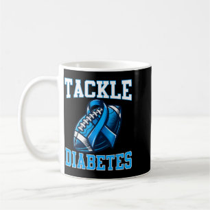 Tackle Diabetes Awareness Football Type 1 Diabetes Coffee Mug