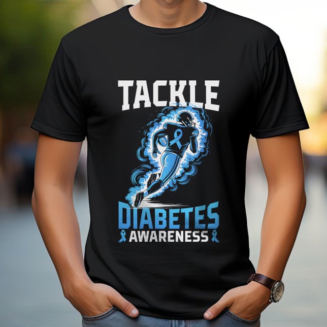 Tackle Diabetes Awareness Gear American Football T-Shirt (Creator Uploaded)