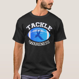 Tackle Diabetes Blue Football Type 1 T1D Diabetes  T-Shirt