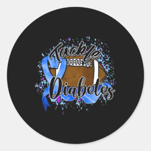 Tackle Diabetes Diabetes Awareness T1d Warrior Classic Round Sticker