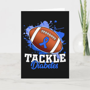 Tackle Diabetic Blue Diabetes Type 1 Awareness War Card