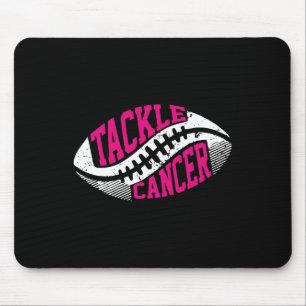 Tackle Football Ball Pink Ribbon Breast Cancer Awa Mouse Mat