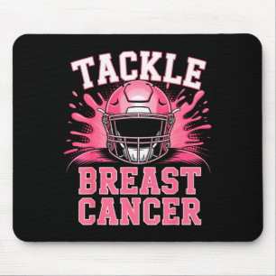 Tackle Football Breast Cancer Awareness Nk Ribbon  Mouse Mat