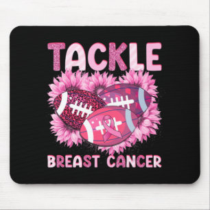 Tackle Football Cancer Pink Ribbon Breast Cancer A Mouse Mat