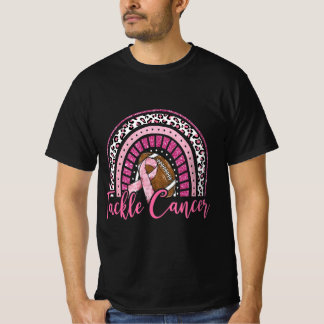 Tackle Football Pink Ribbon Breast Cancer Awarenes T-Shirt