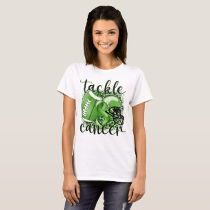 Tackle Gallbladder Cancer Football Themed T-Shirt