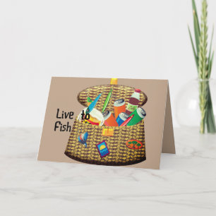 Tackle Gold Graphic Live to Fish Gear Digital Card