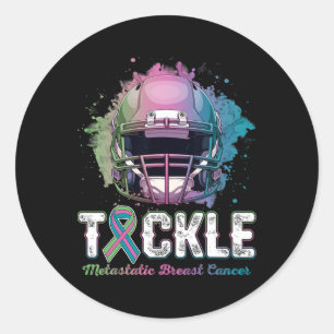 Tackle Metastatic Breast Cancer Awareness Day Foot Classic Round Sticker