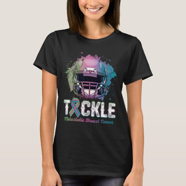 Tackle Metastatic Breast Cancer Awareness Day Foot T-Shirt (Front)