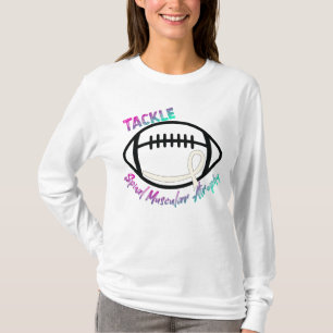 Tackle Spinal Muscular Atrophy Awareness Ribbon  T-Shirt