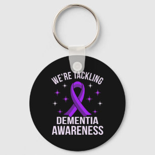 Tackling Dementia Awareness Alzheimerheimer's Purp Key Ring