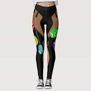 Tacky Christmas Tennis Reindeer With Tennis Ball Leggings