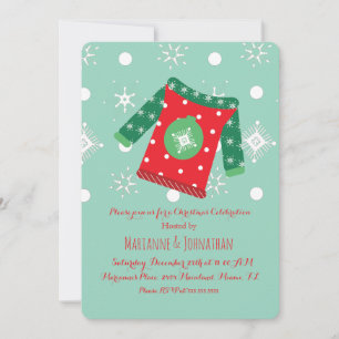 Tacky Sweater Christmas Corporate Office Event Invitation