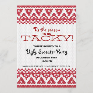 Tacky Sweater Party Invitation