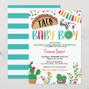 Taco about a Baby Boy Shower Invitation