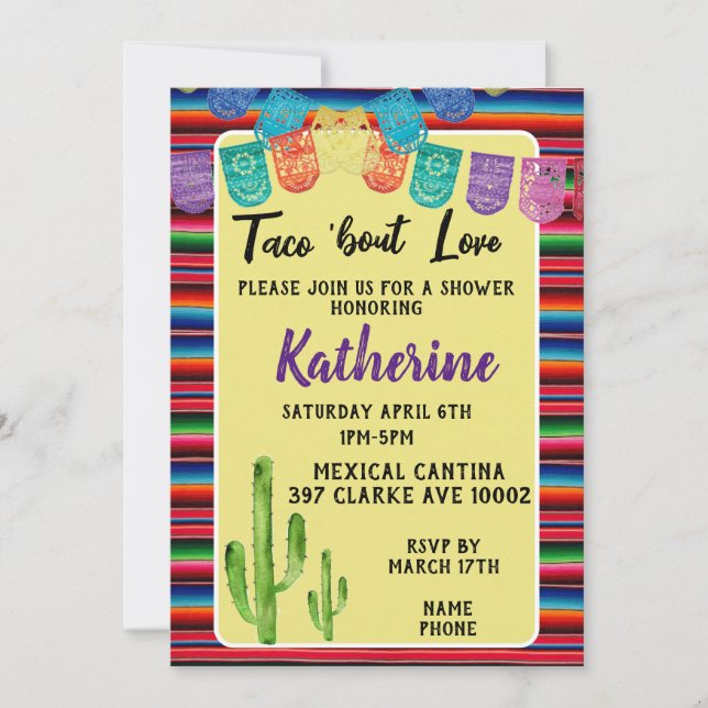 Taco 'about Love Invitation (Front)