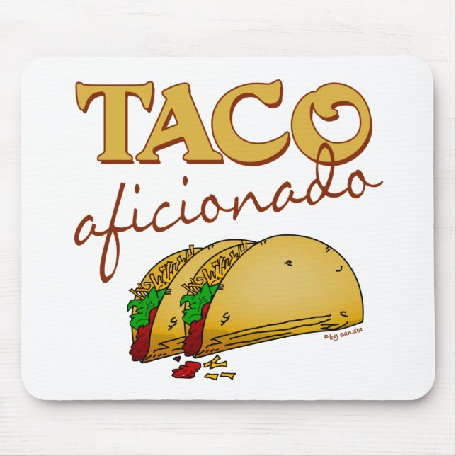 Taco Aficionado Mouse Mat (Front)