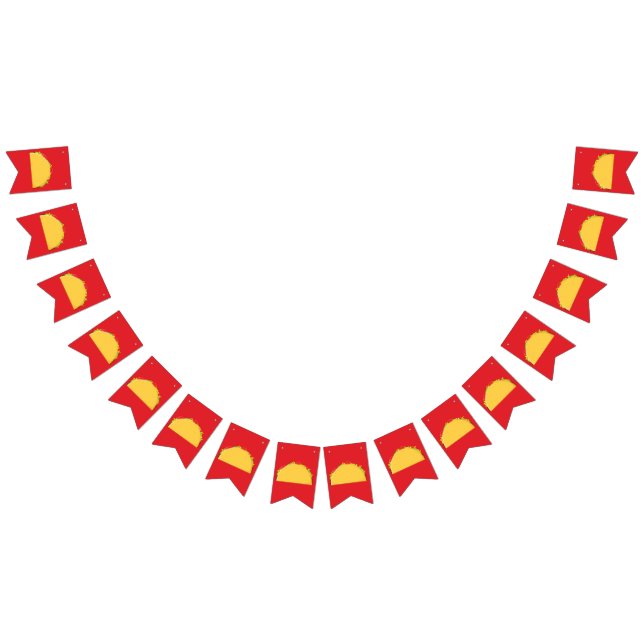 Taco Birthday Party Mexican Food Bunting (All)