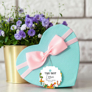 Taco bou love engagement party favour tags