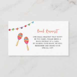 Taco Bout a Baby, Baby Shower Book Request Enclosure Card