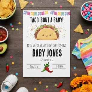 taco 'bout a baby! baby shower invitation