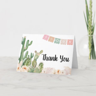 Taco Bout A Baby Boho Baby Shower  Thank You Card