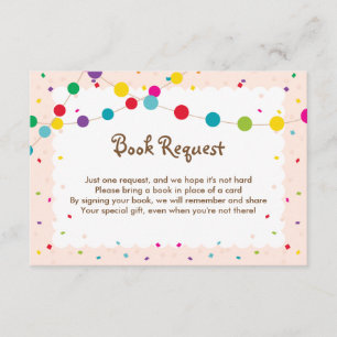 Taco Bout a Baby Book Request Card