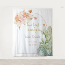 Taco 'Bout a Baby, Fiesta Baby Shower Backdrop