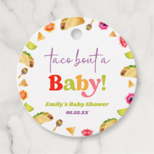 Taco Bout A Baby! Fiesta Baby Shower Favour Tags