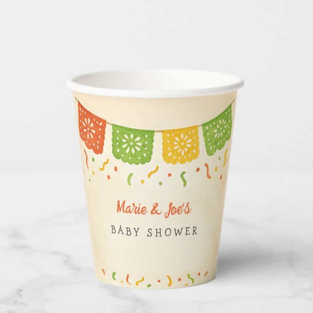 Taco Bout A Baby Fiesta Baby Shower Paper Cups (Front)
